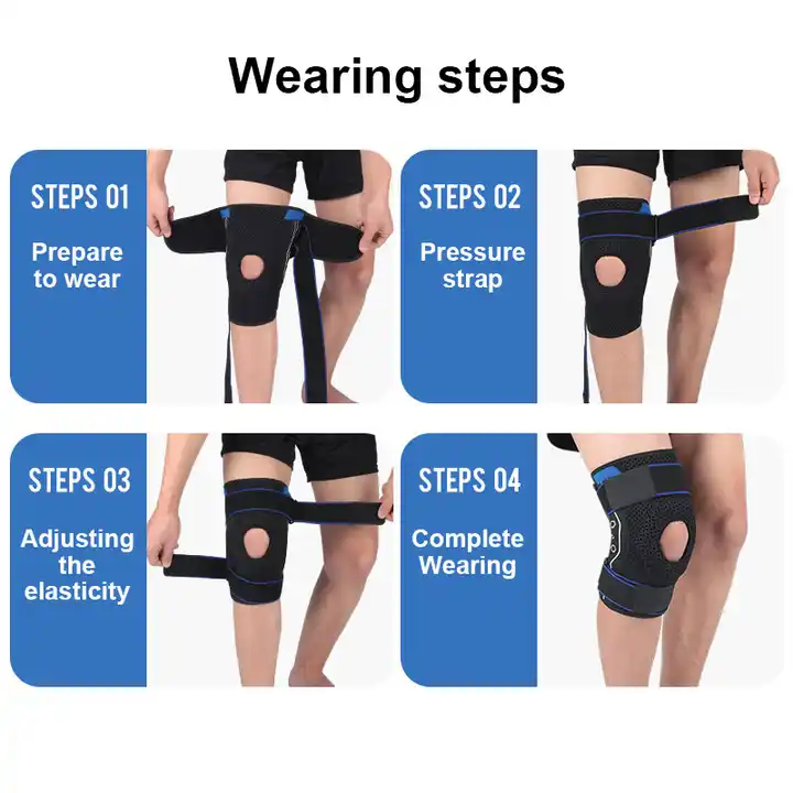 Adjustable Knee Support Hinge Patella Pad Side Stabilizers Professional Anti Slip Compression Knee Brace Rapid Production Solutions Manufacturer