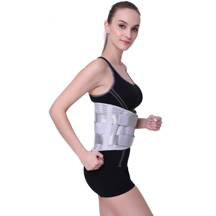 Adjustable Lower Lumbar Back Brace Support Belt with Pulley System for Men and Women