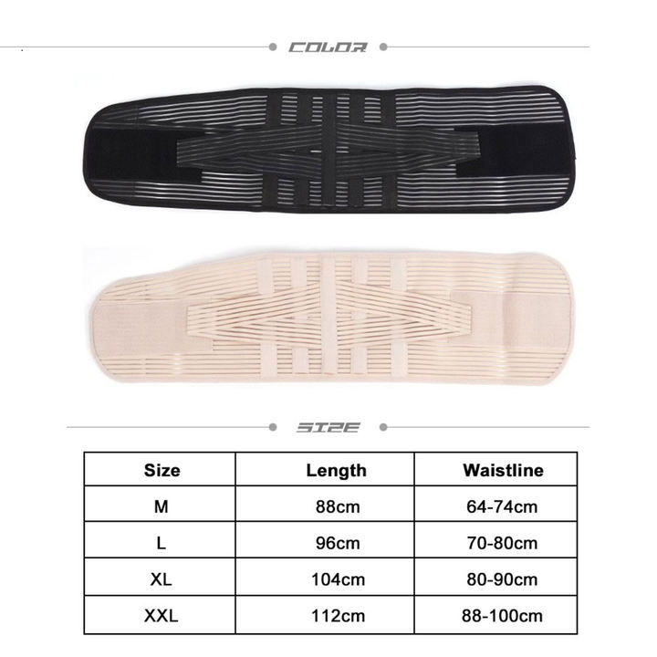 Adjustable Lumbar Pad Lower Back Brace Lumbar Spine Support Belt Waist Back Pain Relief Low-Cost Manufacturing