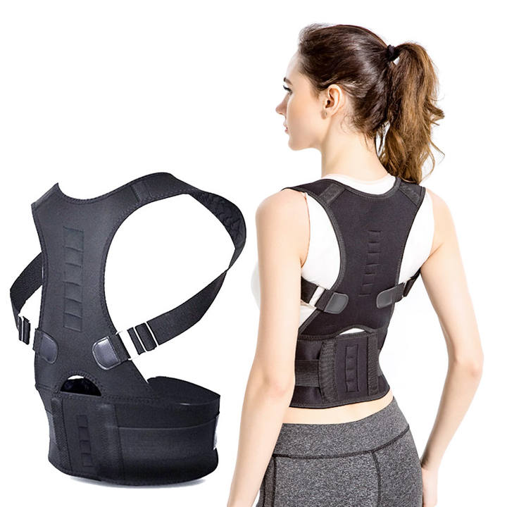 Adjustable Magnetic Shoulder Posture Corrector Upper Back Support Brace Belt