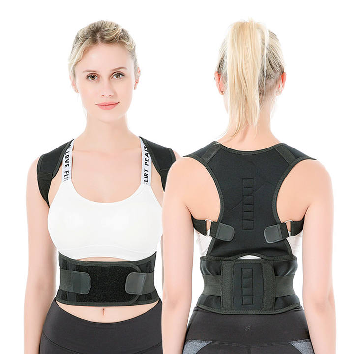 Adjustable Magnetic Shoulder Posture Corrector Upper Back Support Brace Belt