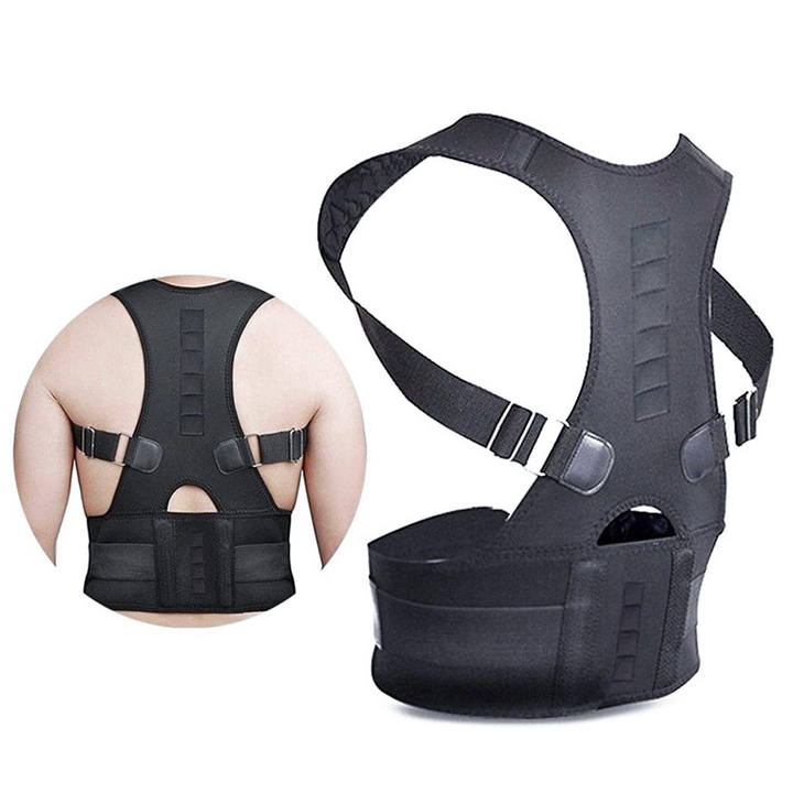 Adjustable Magnetic Shoulder Posture Corrector Upper Back Support Brace Belt