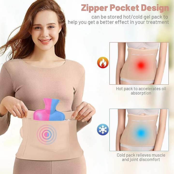 Adjustable Neck and Waist Wrap Compress Pad  Castor Oil Pack for Liver Detox Factory Pricing Export
