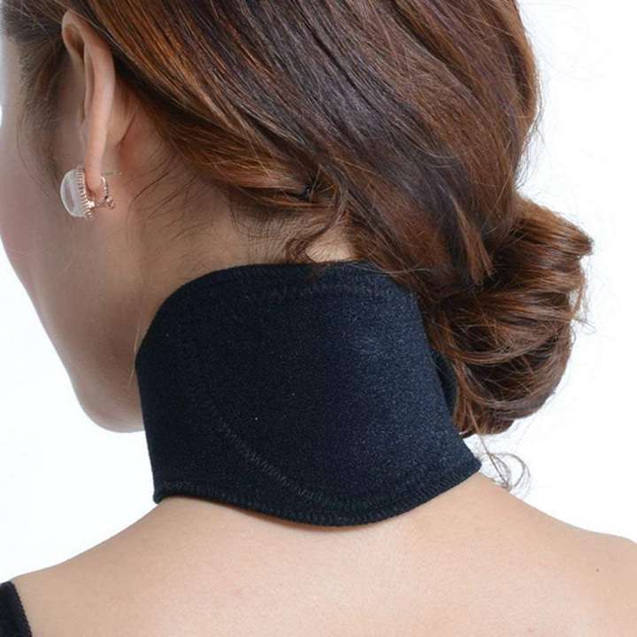 Adjustable Neoprene Tourmaline Magnetic Neck Brace Cervical Collar in Physical Therapy Equipment Trade Factory Direct