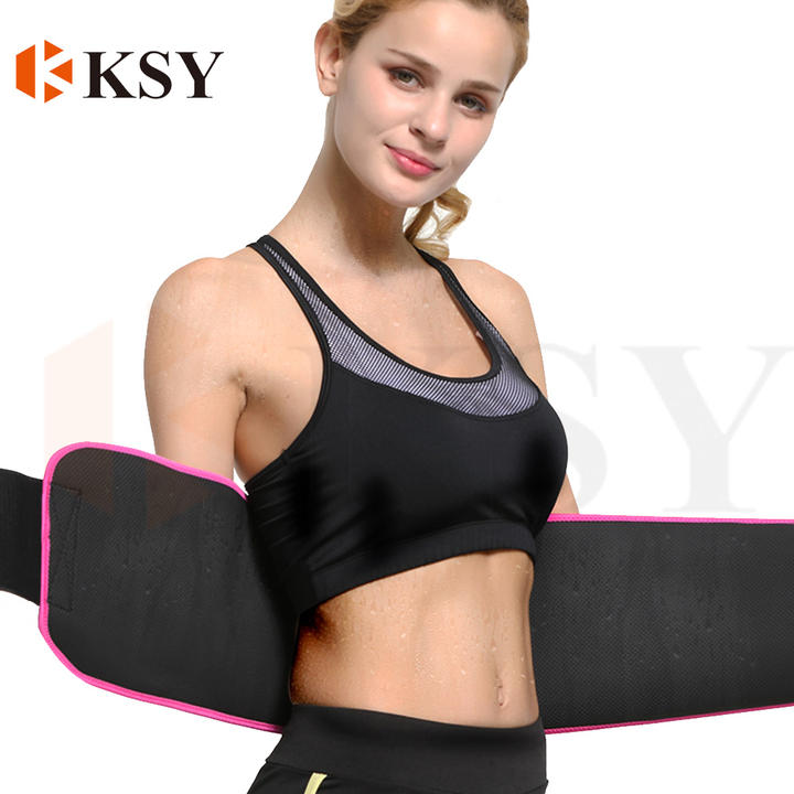 Adjustable Neoprene waist trimmer back support belt women sports fitness workout sauna sweat bands for slimming