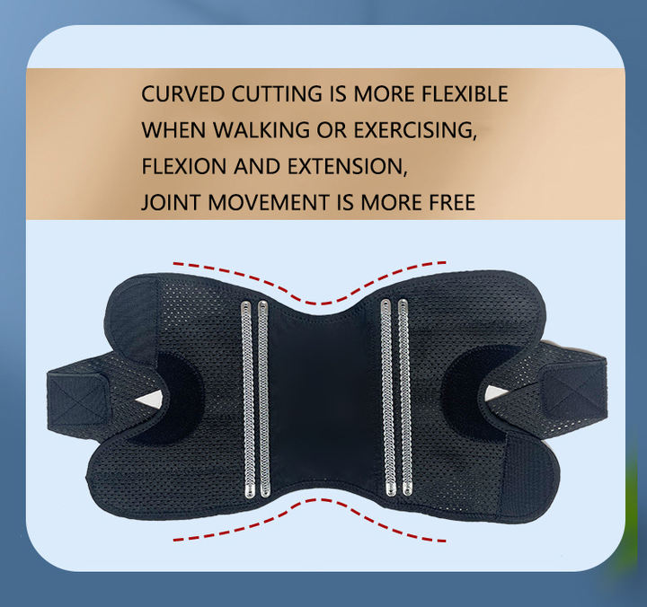 Adjustable One Size Fits Breathable Spring Support Knee Brace For Running OEM Wholesale