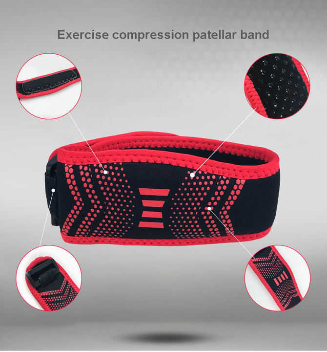 Adjustable Pain Relief Compression Patella Band Comfortable Knee Brace Protector Export Manufacturing Efficiency