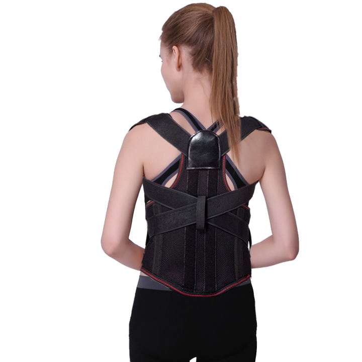 Adjustable Posture Corrector Back Support Shoulder Lumbar Brace Support Corset Back Belt for Men and Women