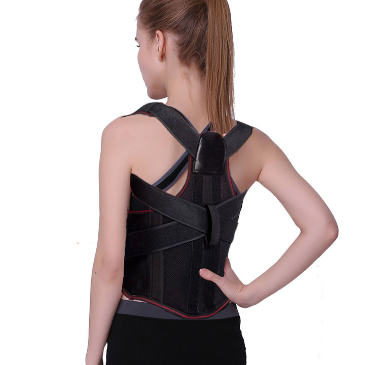 Adjustable Posture Corrector Back Support Shoulder Lumbar Brace Support Corset Back Belt for Men and Women