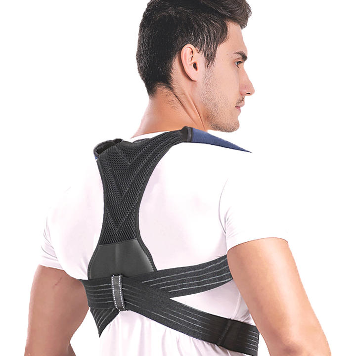 Adjustable Posture Corrector Breathable Back Straightener Upper Back Brace Providing Pain Relief From Neck Shoulder Factory Wholesale Trade