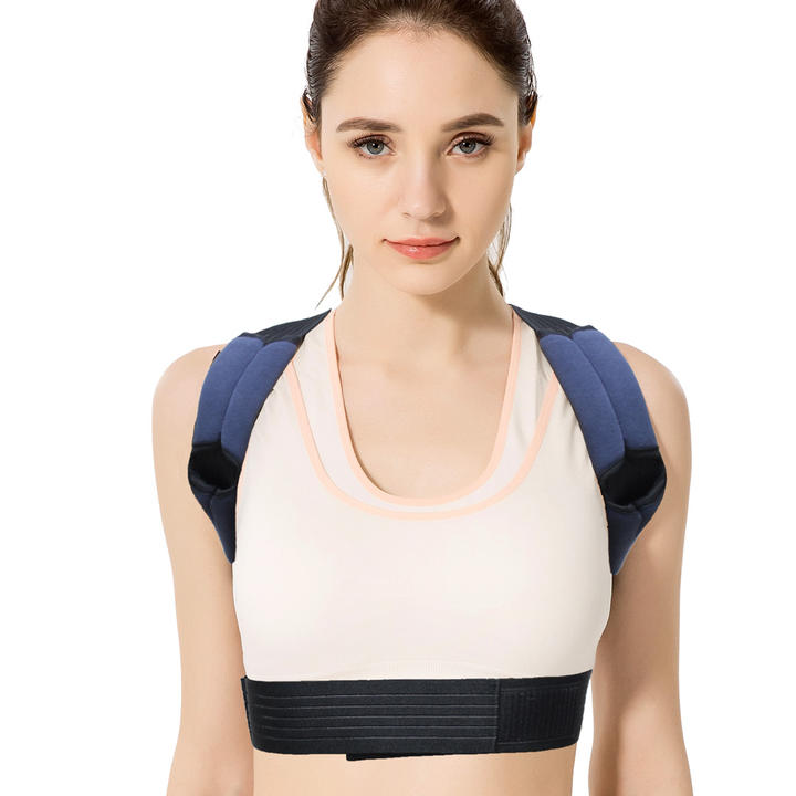 Adjustable Posture Corrector Breathable Back Straightener Upper Back Brace Providing Pain Relief From Neck Shoulder Factory Wholesale Trade