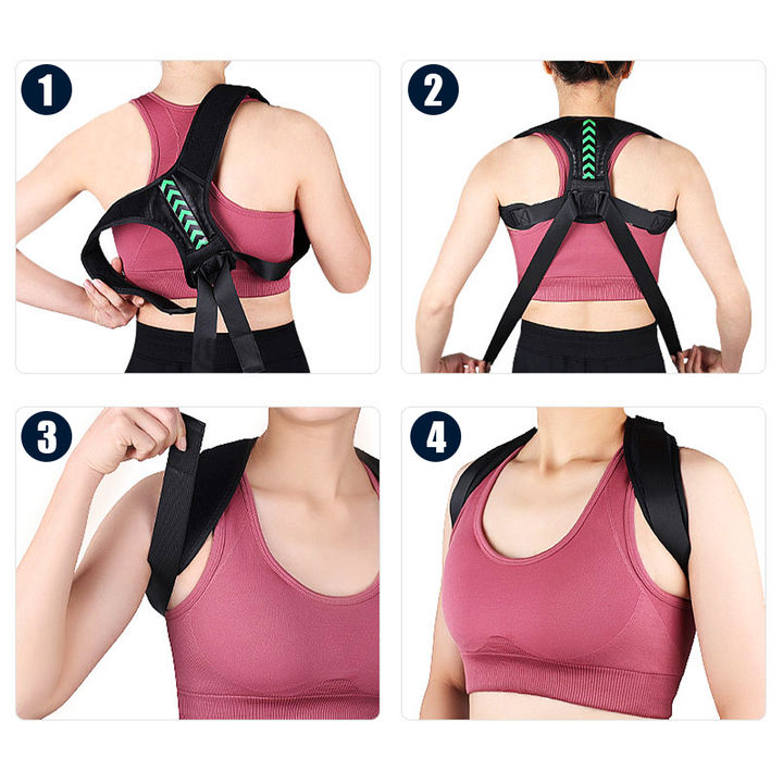 Adjustable Scoliosis Back Support Brace Elastic Back Upper Back  Posture Corrector For Men Women Contract Manufacturing
