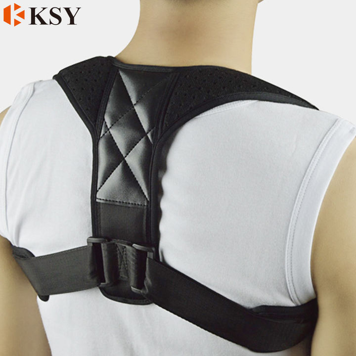 Adjustable Shoulder Breathable Spine Support Comfortable Upper Back Brace Posture Corrector for Men and Women