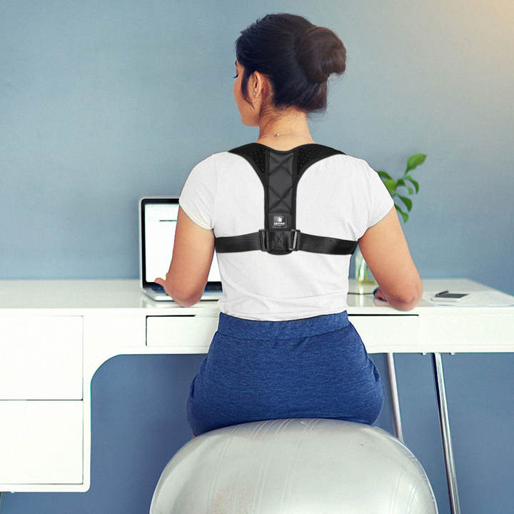 Adjustable Shoulder Breathable Spine Support Comfortable Upper Back Brace Posture Corrector for Men and Women