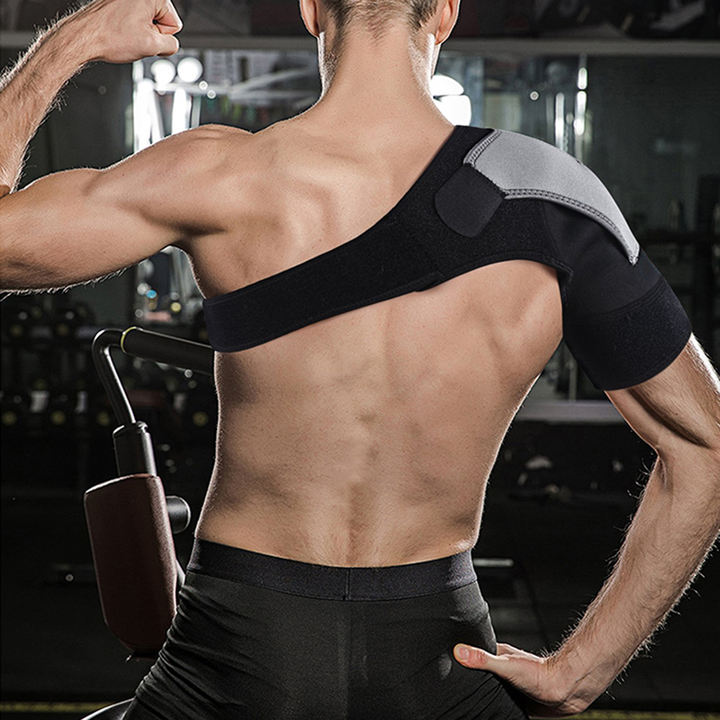Adjustable Shoulder Support Brace Belt Band Strap Wrap Neoprene Shoulder Compression Sleeves Back Brace Guard China Manufacturing