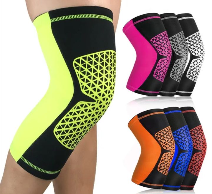 Adjustable Silicone Knee Brace Sports Bind Knee Sleeve Nylon Knee Support Direct Trade Wholesale