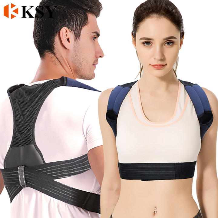 Adjustable back posture corrector belt shoulder brace clavicle support upper back posture corrector