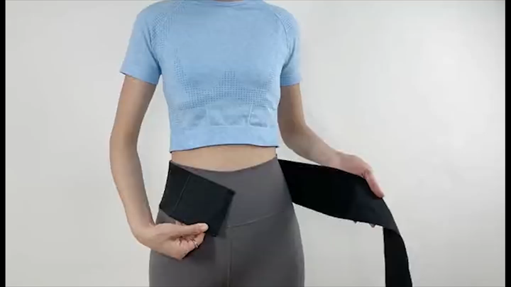 Adjustable black tummy bandage body stomach wrap snatch me up bandage tummy waist strap wrap band belt Industrial Wholesale Pricing