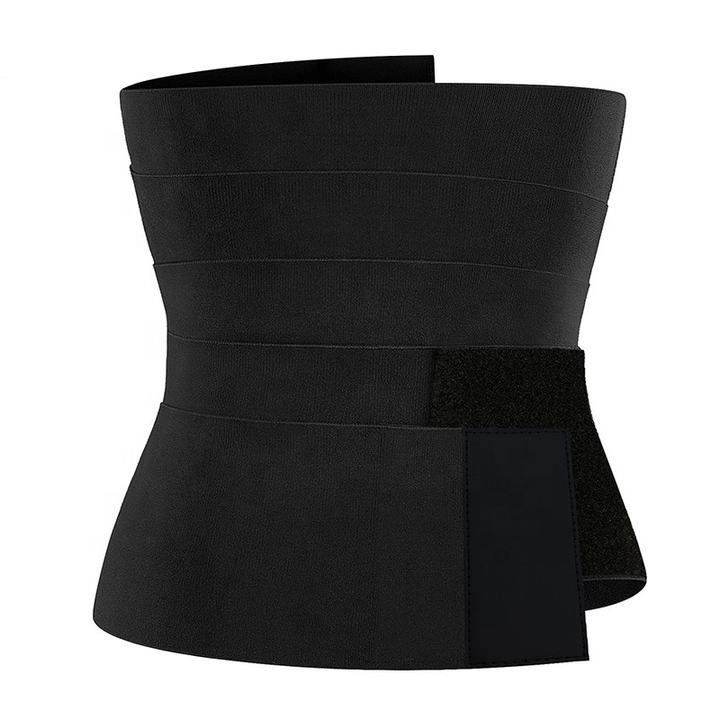 Adjustable black tummy bandage body stomach wrap snatch me up bandage tummy waist strap wrap band belt Industrial Wholesale Pricing