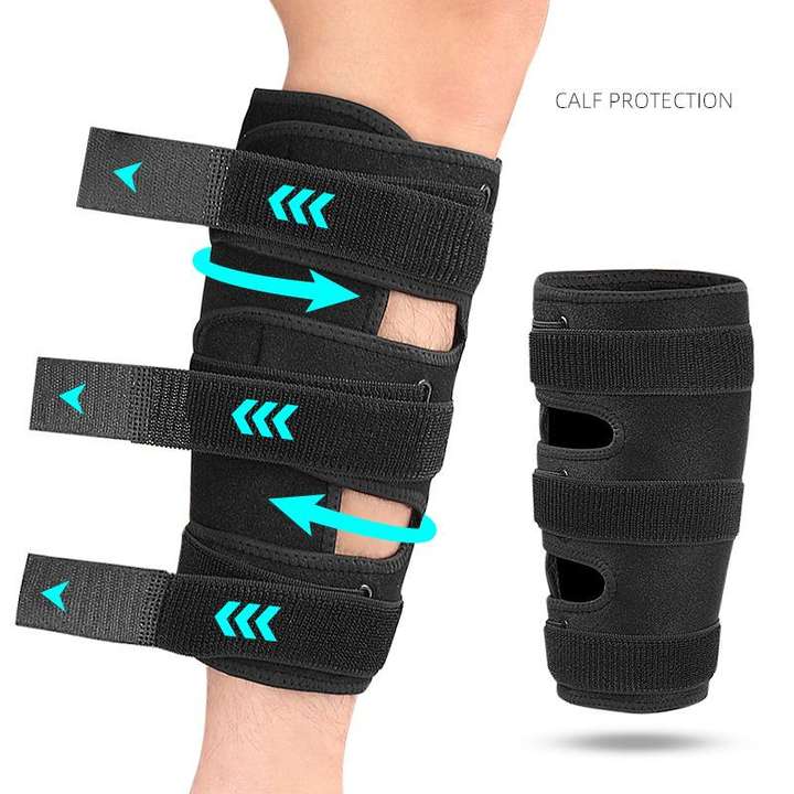 Adjustable calf support Calf compression sleeve pressure strip wrapped pressure guard calf