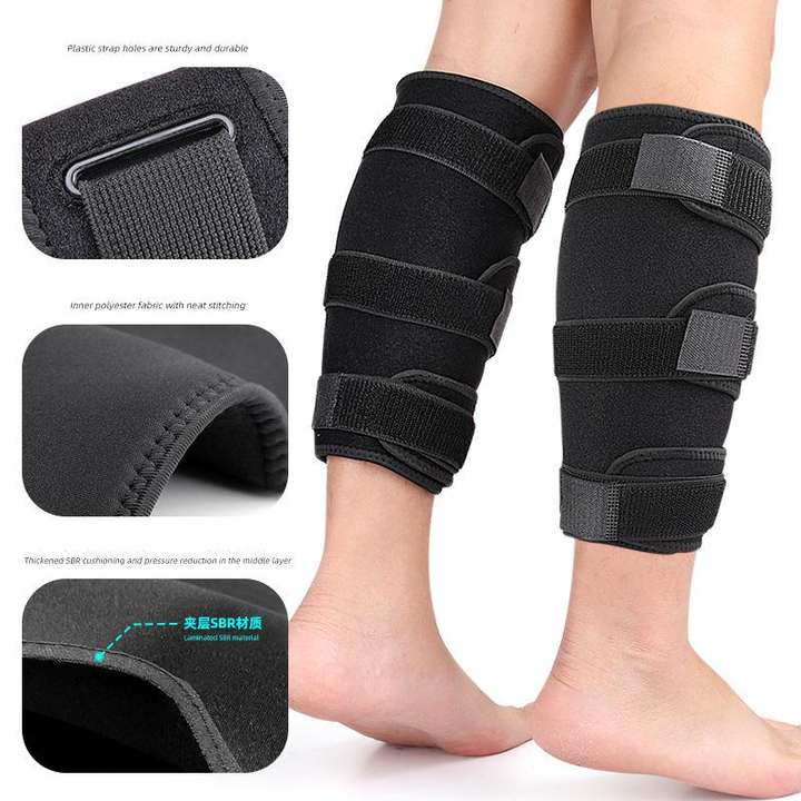 Adjustable calf support Calf compression sleeve pressure strip wrapped pressure guard calf