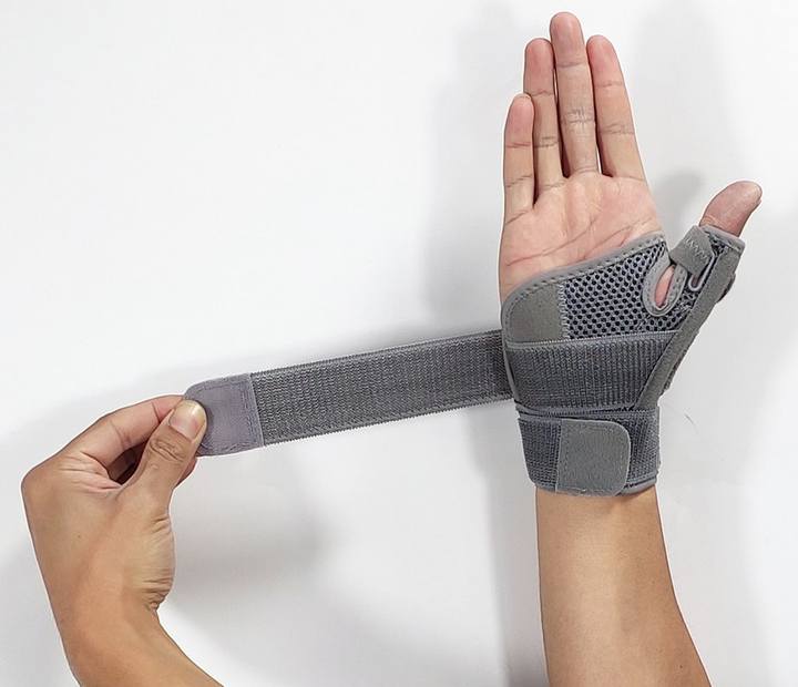 Adjustable comfortable reversible spica support left right hand splint protector thumb wrist brace