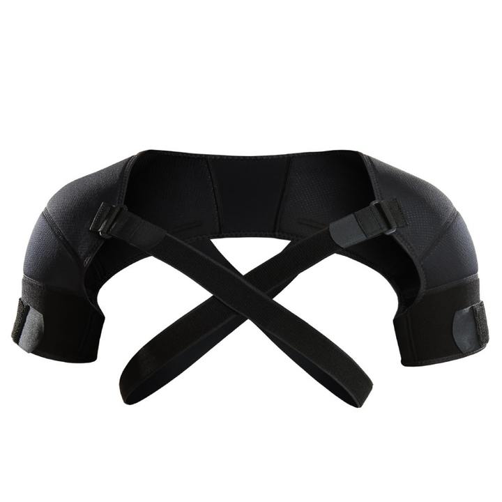Adjustable exercise shoulder support strap Back pain relief Double bandage cross strap Double shoulder support bracket China Exporter