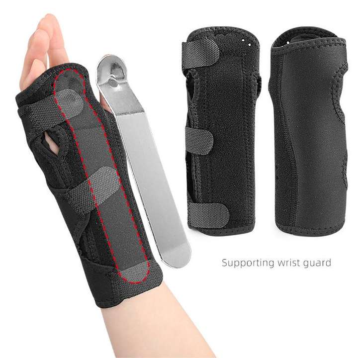 Adjustable fixed brace Sports steel support wrist brace