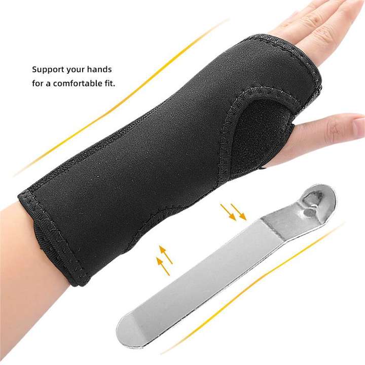 Adjustable fixed brace Sports steel support wrist brace