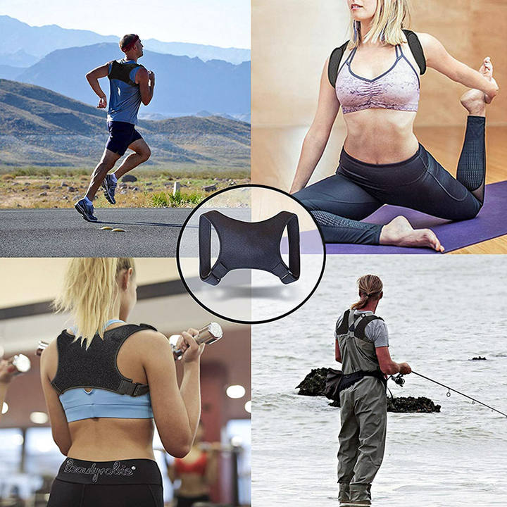 Adjustable shoulder body orthopedic Back brace Support belt back Posture Corrector For Men Women China Manufacturing Hub