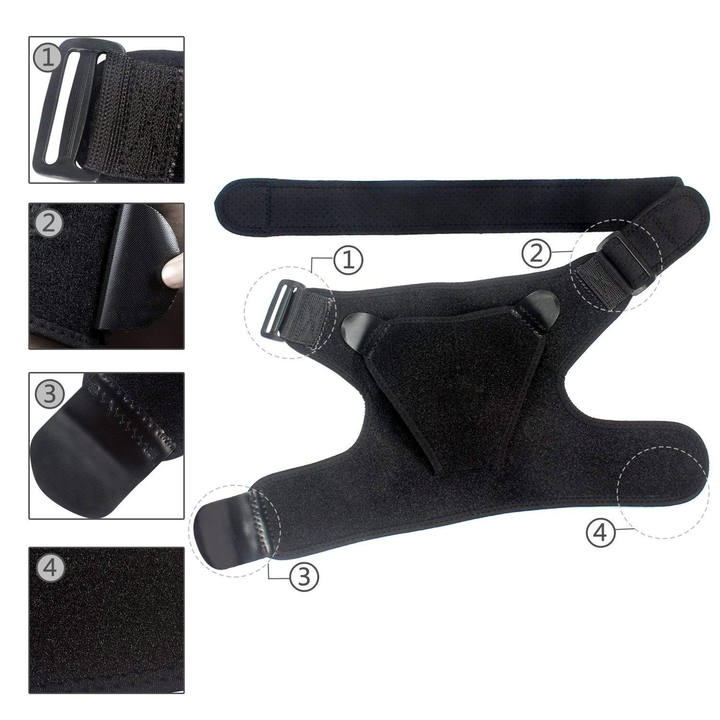 Adjustable sports shoulder pads Fitness strain protection pressure protection left and right shoulder pads Product Manufacturing Excellence