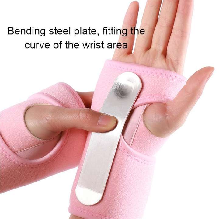 Adjustable steel plate hand guard Fixed joint sprain protection removable wrist guard