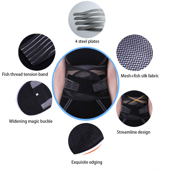 Adjustable supporting waist protect belt lower back support brace Industrial Wholesale Pricing Bulk Orders