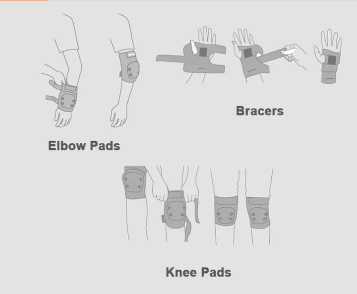 Adult Skating Protective Gear Sets Knee Elbow Pads Cycling Ice Skating Roller Wrist Knee Protector 6pcs/set Rapid Production Solutions Processing