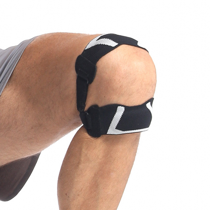 Ajustable Double Strap Knee Support Patella Tendon Knee Strap Patellar Protector with thick silicone pads OEM Wholesale