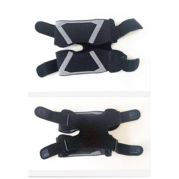 Ajustable Double Strap Knee Support Patella Tendon Knee Strap Patellar Protector with thick silicone pads OEM Wholesale