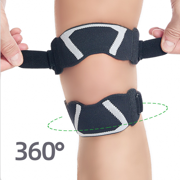 Ajustable Double Strap Knee Support Patella Tendon Knee Strap Patellar Protector with thick silicone pads OEM Wholesale