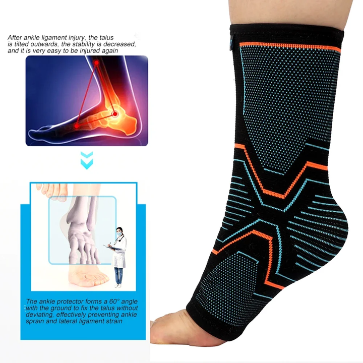 Ankle Brace Compression Sleeve Injury Recovery Joint Pain Tendon Support Plantar  Foot Socks with Arch Support China Manufacturing Distributor