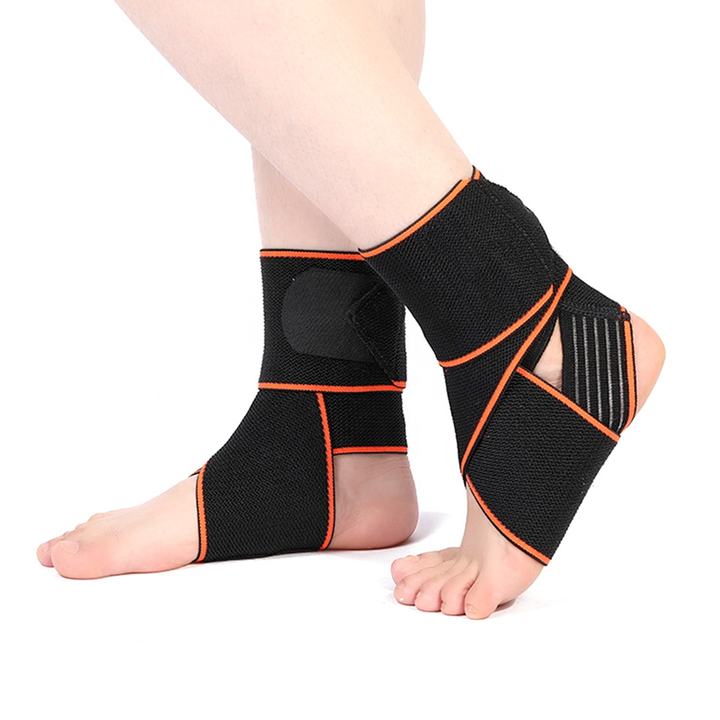 Ankle Support Sleeve Compression Adjustable Elastic Sports Basketball Ankle Bandage