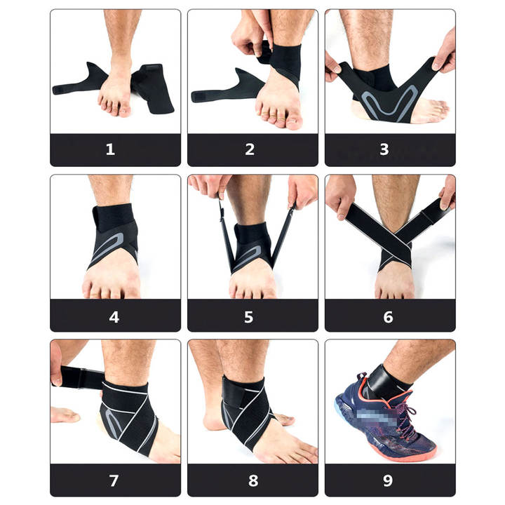 Ankle protection thin breathable and elastic ankle strap compression and anti sprain sports ankle sleeve Mass Wholesale Innovation