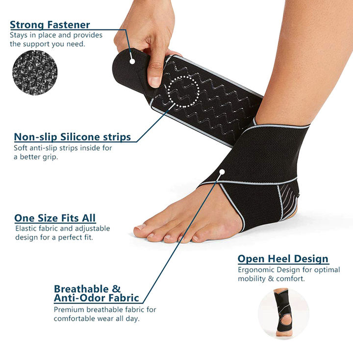 Ankle support anti-sprain recovery professional male ankle joint protective sleeve basketball ankle female rehabilitation fixed Private Label Manufacturing Bulk Orders