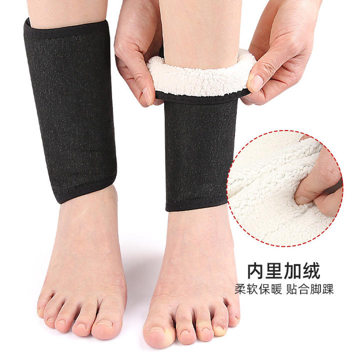 Autumn and winter cycling ankle protection and fleece protection cycling warm foot cover Supplier Wholesale