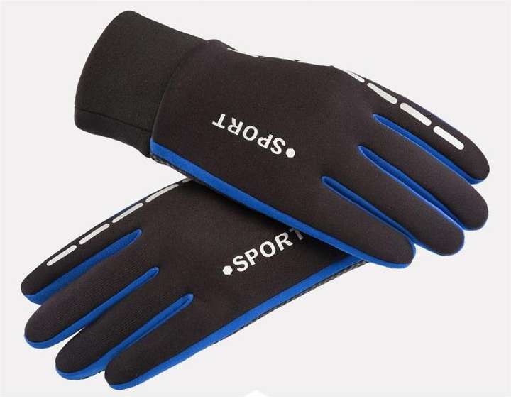 Autumn and winter cycling gloves with fleece non-slip touch screen outdoor waterproof windproof gloves Wholesale Factory