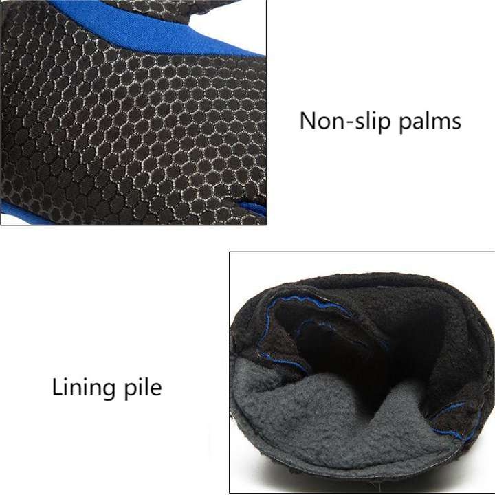 Autumn and winter cycling gloves with fleece non-slip touch screen outdoor waterproof windproof gloves Wholesale Factory