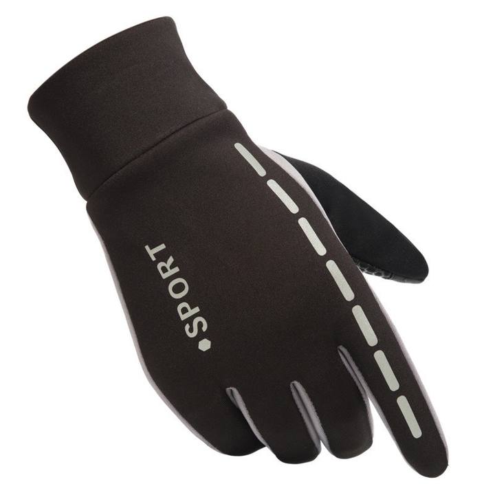 Autumn and winter cycling gloves with fleece non-slip touch screen outdoor waterproof windproof gloves Wholesale Factory
