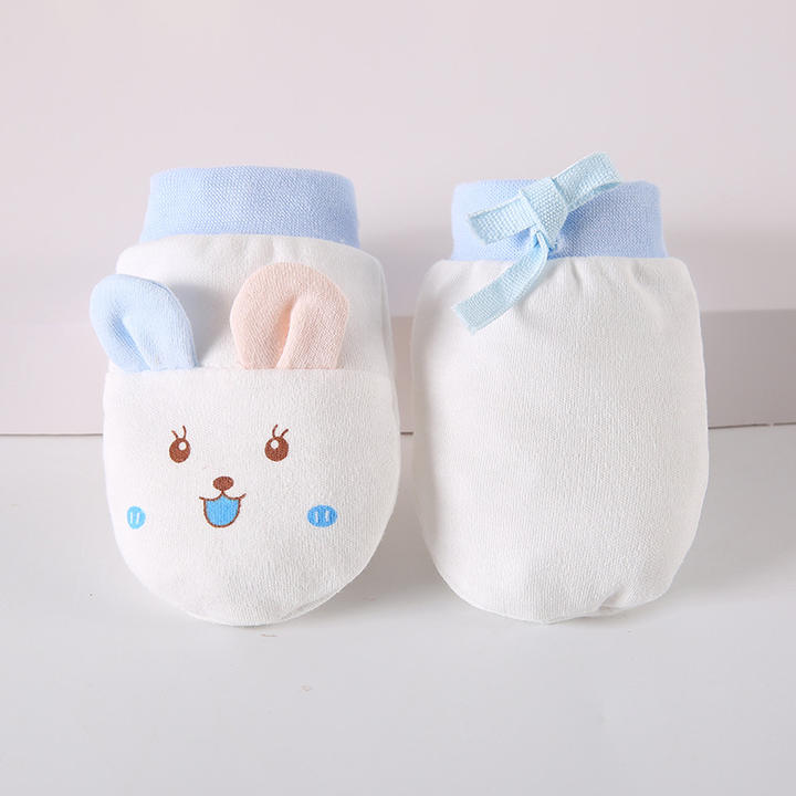 Baby Anti Scratching Soft Cotton Gloves Newborn Protection Face Scratch Mittens Infant Handguard Supplies China Manufacturing Hub