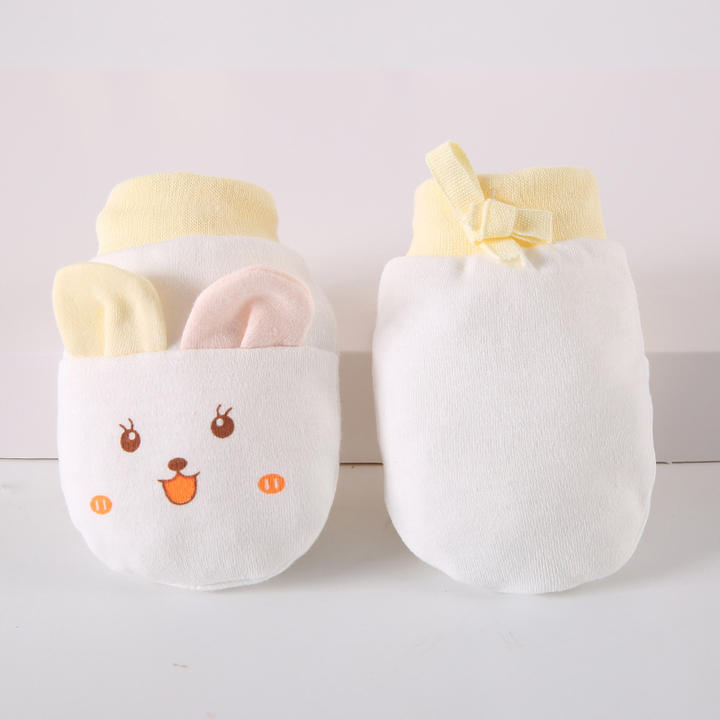 Baby Anti Scratching Soft Cotton Gloves Newborn Protection Face Scratch Mittens Infant Handguard Supplies China Manufacturing Hub