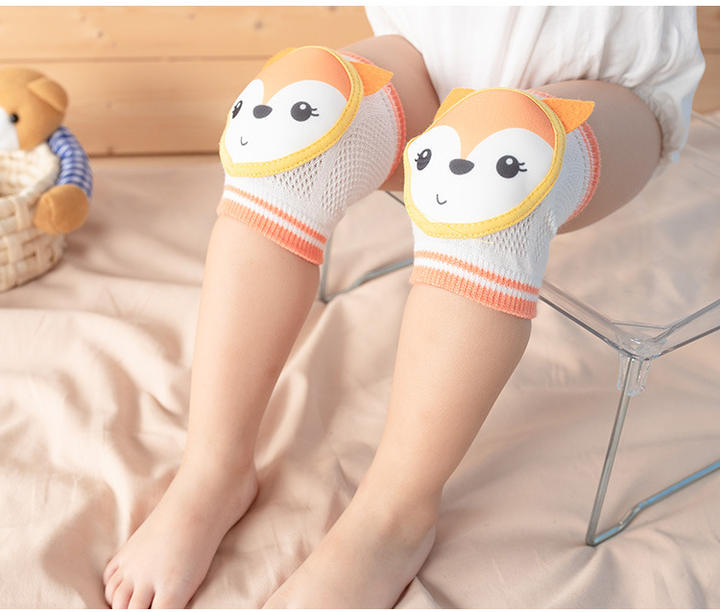 Baby Knee Pads Infant Toddler Breathable Cotton Kneepads Protector Cute Animals Kids EVA Knee Pad Baby Knee Pads Mass Wholesale Innovation