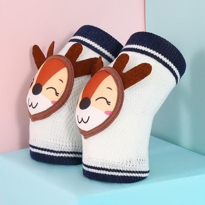 Baby Knee Pads Infant Toddler Breathable Cotton Kneepads Protector Cute Animals Kids EVA Knee Pad Baby Knee Pads Mass Wholesale Innovation