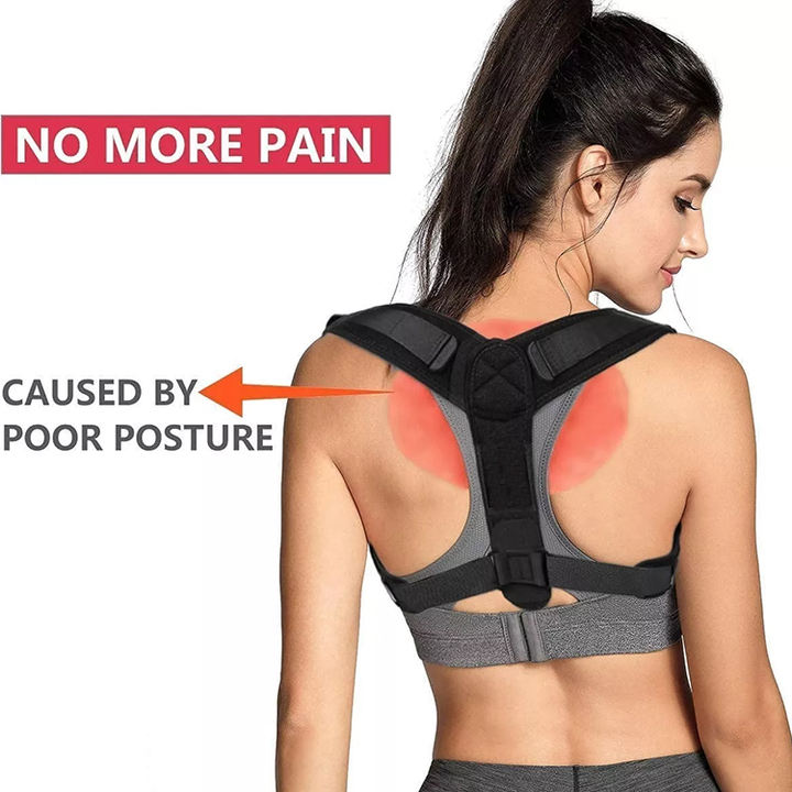 Back Brace Support Belt Straightener Back Posture Support Strap Shoulder Corrector Adjustable Factory Authorized Wholesale